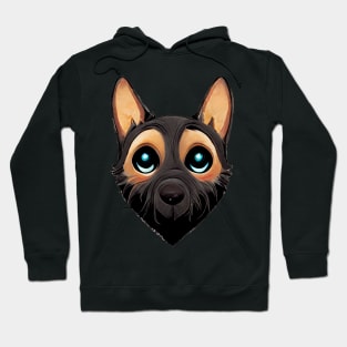 Cute German Shepherd Design Hoodie